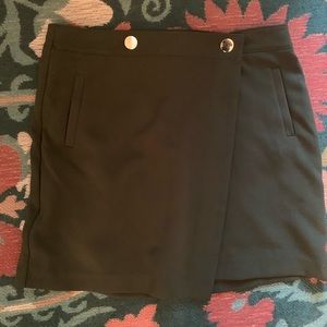 NWOT Loft Button Front Wrap Skirt